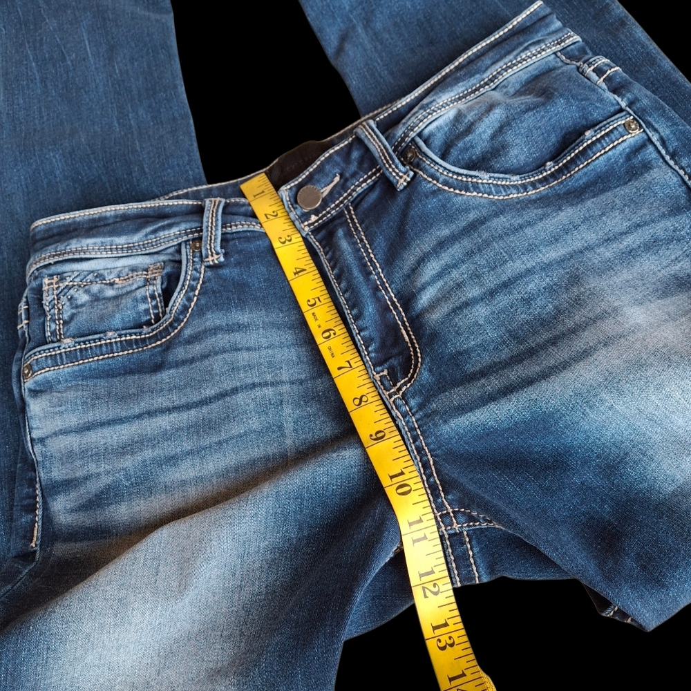 Buckle Black Curvy Fit No. 76 Bootcut Blue Denim Stretch Jeans  Women Size 31x32 - Picture 12 of 16